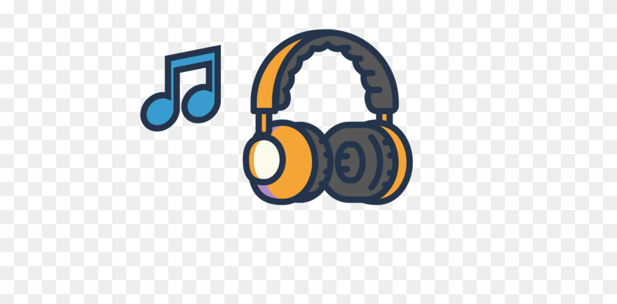 Headphones Clipart Cute, Headphones Cute Transparent - Musica - Png Download