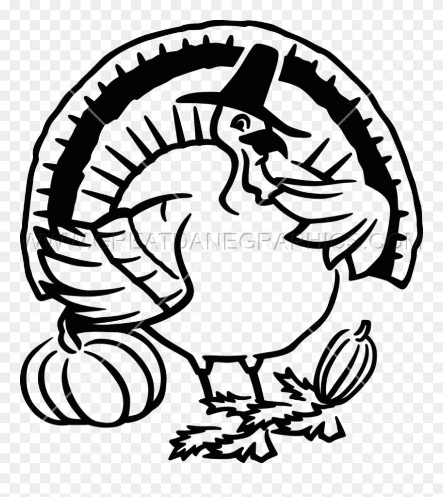 Turkey Beard Clipart Black And White Clipart Royalty - Png Download