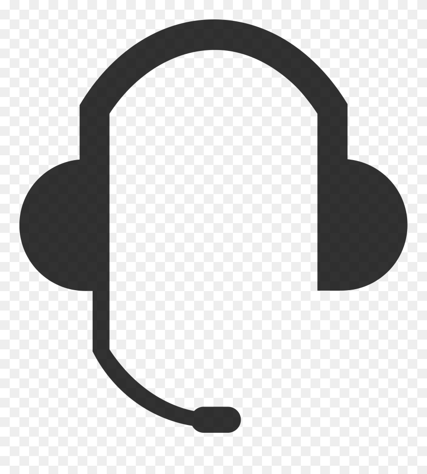 Headset Headphones Microphone Clip Art "src="data - Headset Clip Art - Png Download