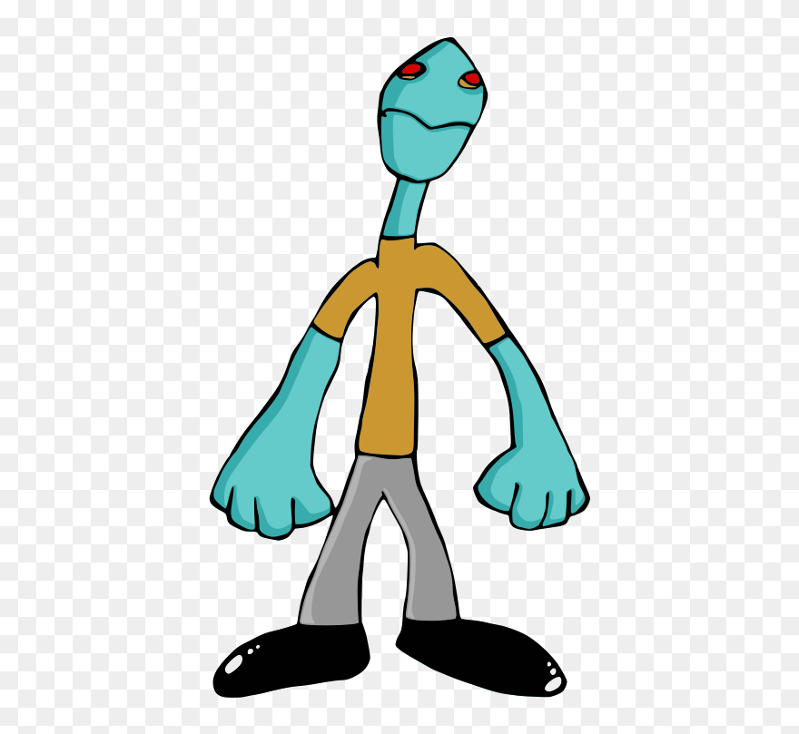 Zombie Clerk 002 Redrawn - Zombie Cartoon Clipart