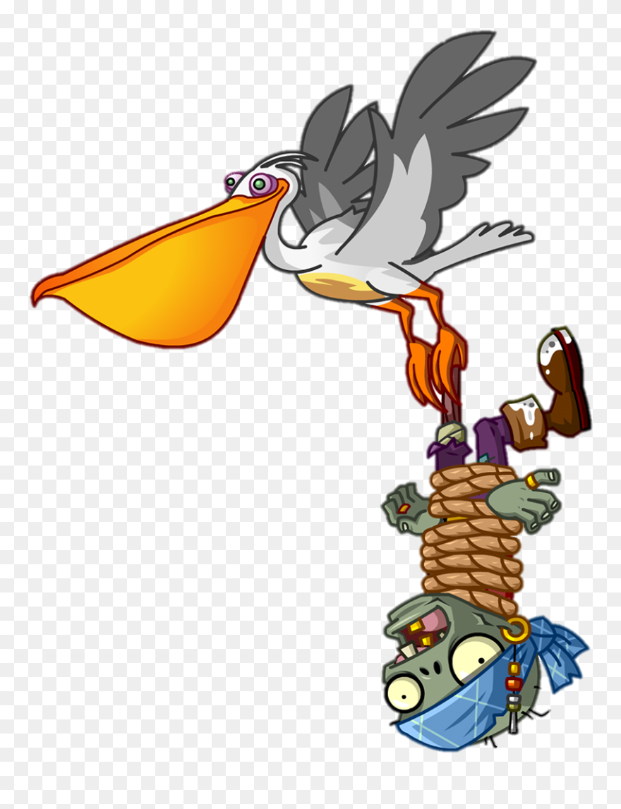 Plants Vs Zombies 2 Seagull Zombie - Pvz 2 Seagull Zombie Clipart