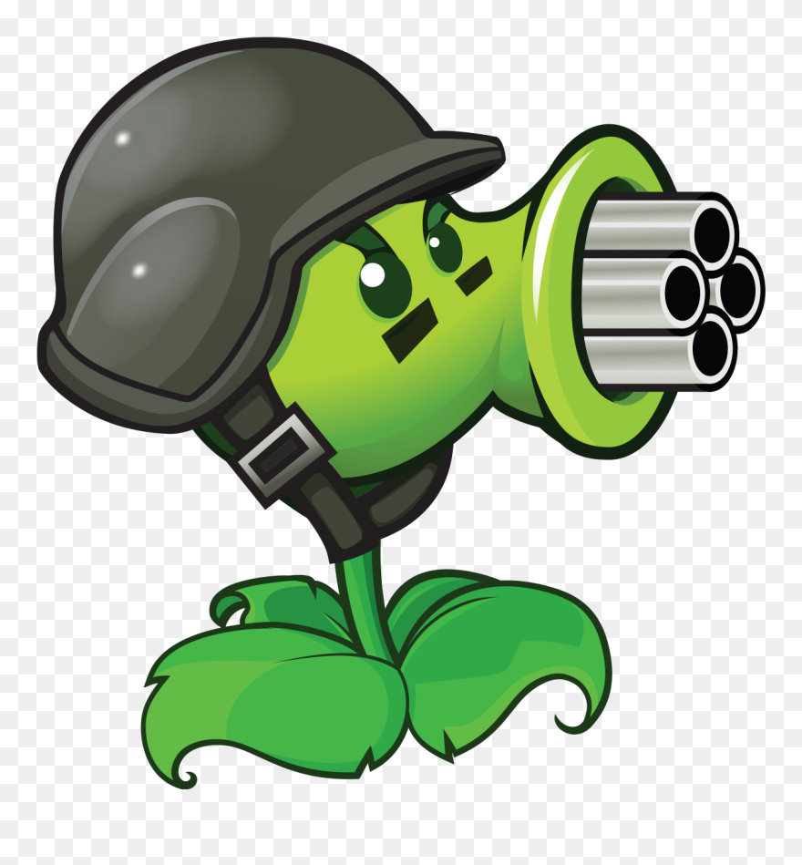 Plants Vs Zombies Machine Gun Clipart