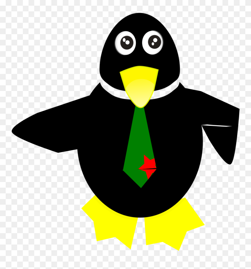 Penguin, Clever, Tie, Funny, Animal, Cute - Pinguim De Gravata Clipart