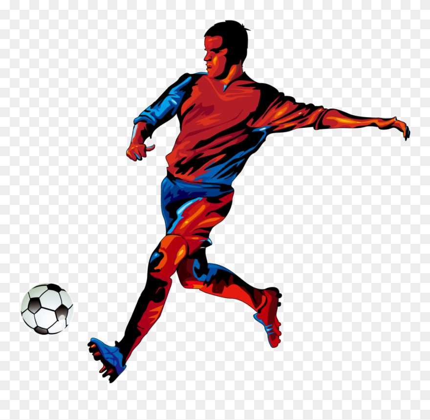 Footballer Clipart Old Football - Football Play Clipart Png Transparent Png