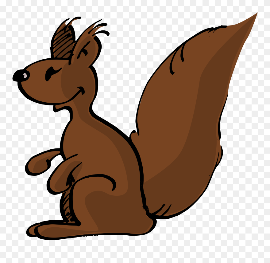 Thanksgiving Squirrel Clipart Png Black And White Clipart - Clip Art Transparent Png