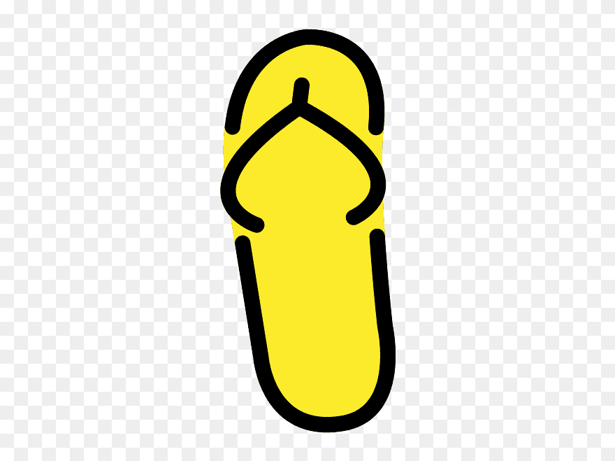 Thong Sandal Emoji Clipart - Png Download