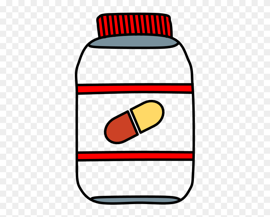 Pill, Vitamin, Medicine, Bottle - Health Clipart