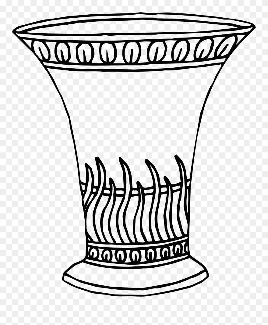 Jar Drawing - Line Drawing Vase Clipart
