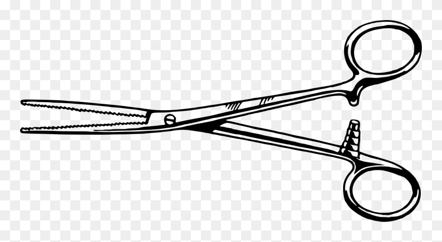 Shears Drawing Clipart - Tongs And Forceps Drawing - Png Download