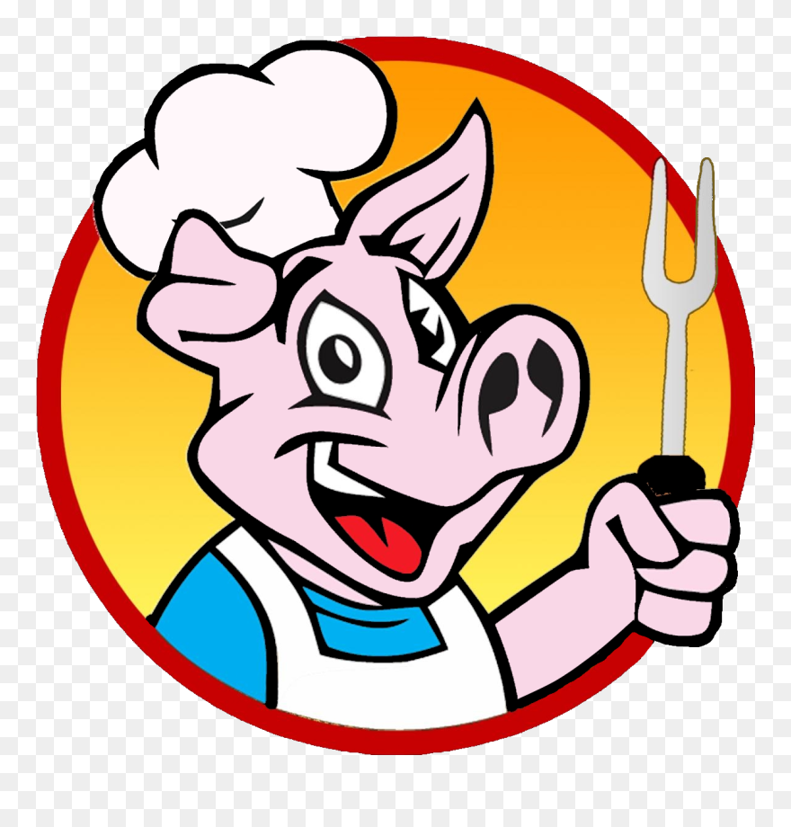 Cartoon Bbq Pig Logos Related Keywords & Suggestions - Pig Chef Cartoon Logo Clipart