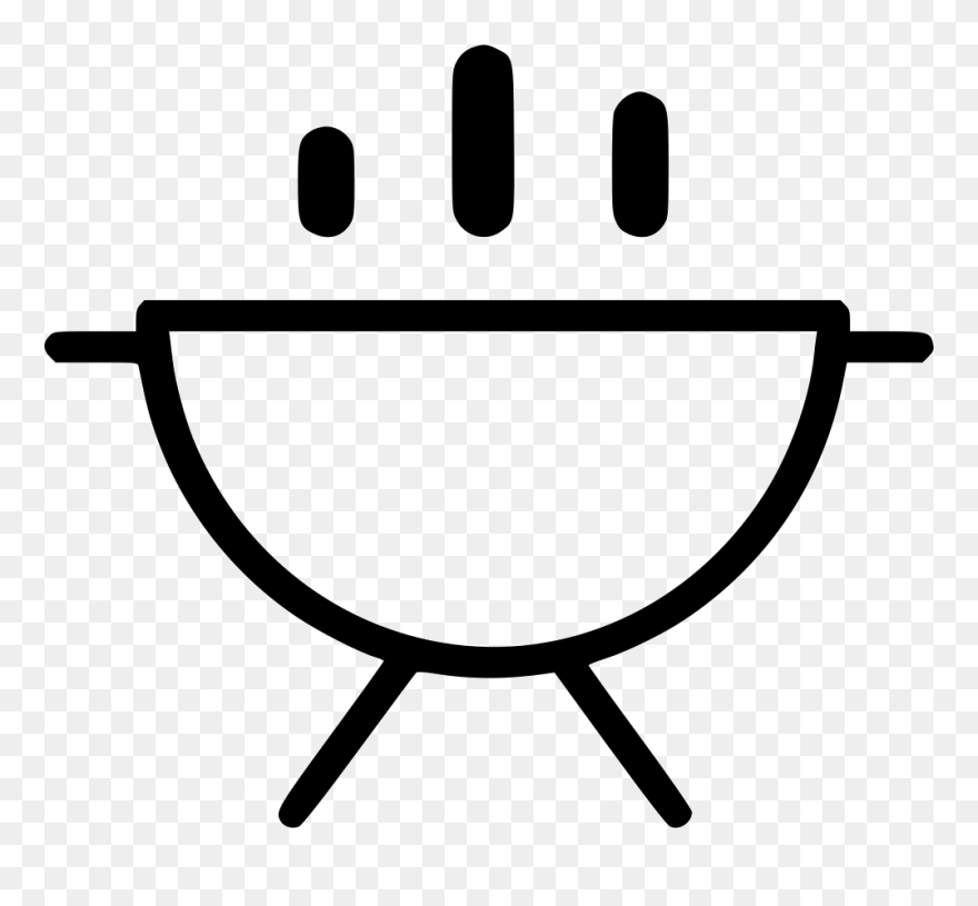 Transparent Bbq Apron Clipart - Cartoon Grill Png