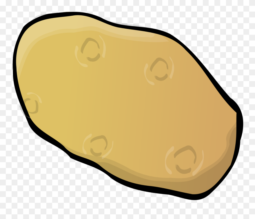 Food, Outline, Plants, Potato, Cartoon, Breads - Clip Art Potato - Png Download