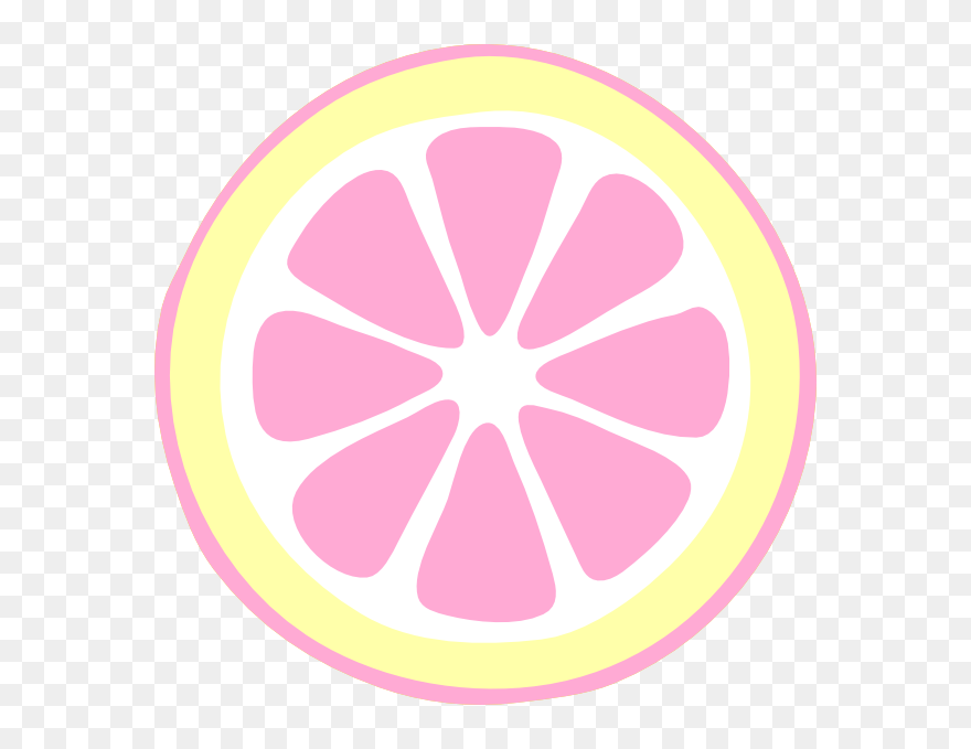 Pink Lemon Slice Clipart