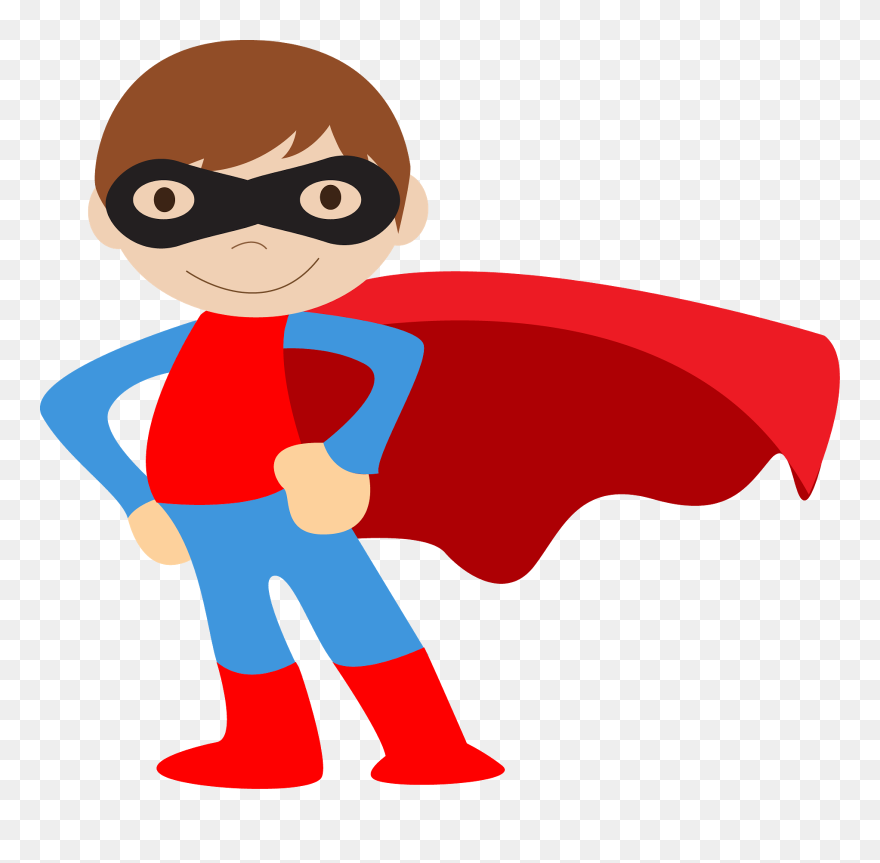 Superhero Child Clip Art - Superhero Clipart - Png Download