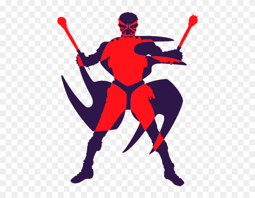 Art Superhero Silhouette Line Clip Art - Hibiki - Png Download