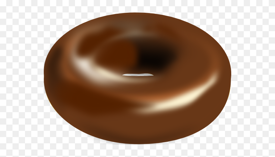 Chocolate Donut Svg Clip Arts - Clip Art Chocolate Donut - Png Download