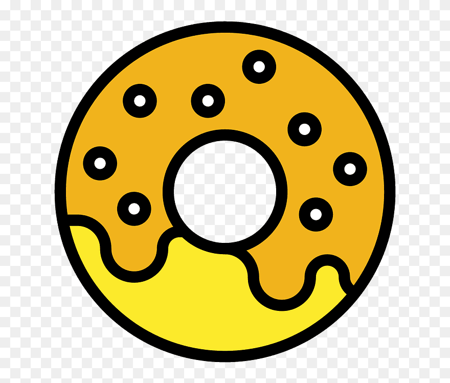 Doughnut Emoji Clipart - Clip Art - Png Download