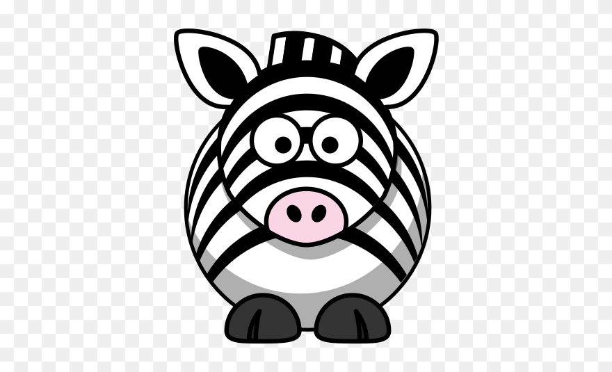 Cartoon Zebra Clip Art Svg Clip Arts - Clipart Cartoon Animals Zebra - Png Download
