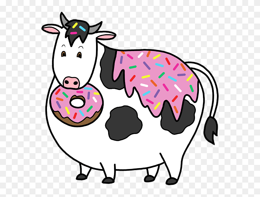 Fat Cow Clip Art - Png Download
