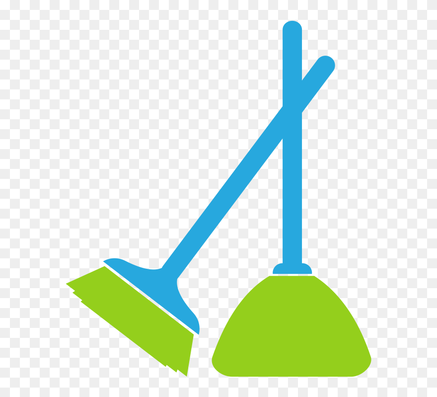 Mop Clipart Brrom, Mop Brrom Transparent Free For Download - Broom And Mop Logo - Png Download