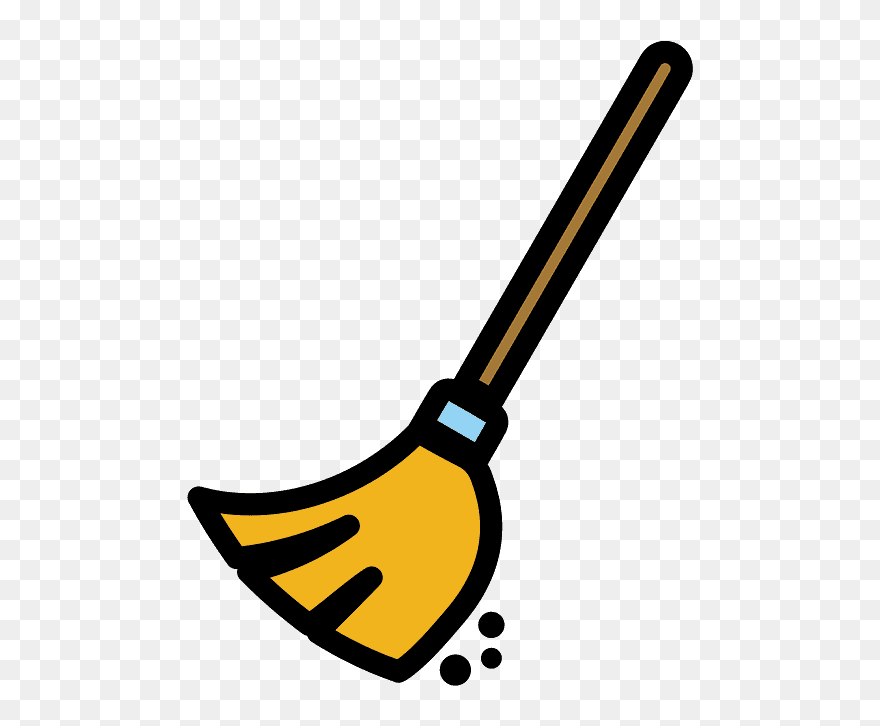 Broom Emoji Clipart - Broom Emoji - Png Download