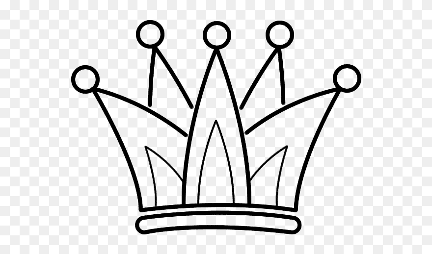 Tiara Clip Art Black And White - Png Download