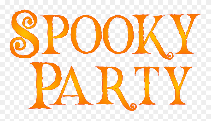 Halloween Birthday Party Clipart Graphic Stock Spooky - Halloween Birthday Party Png Transparent Png