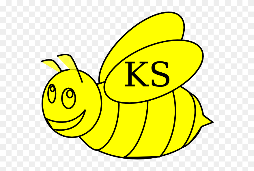 Bumble Bee Template - Clip Art Bee Black And White - Png Download