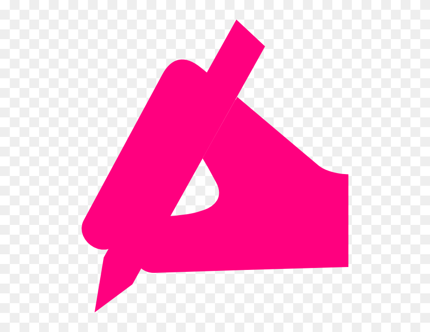 Transparent To Write Clipart - Pink Writing Png