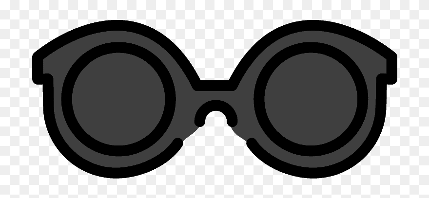 Sunglasses Emoji Clipart - Circle - Png Download