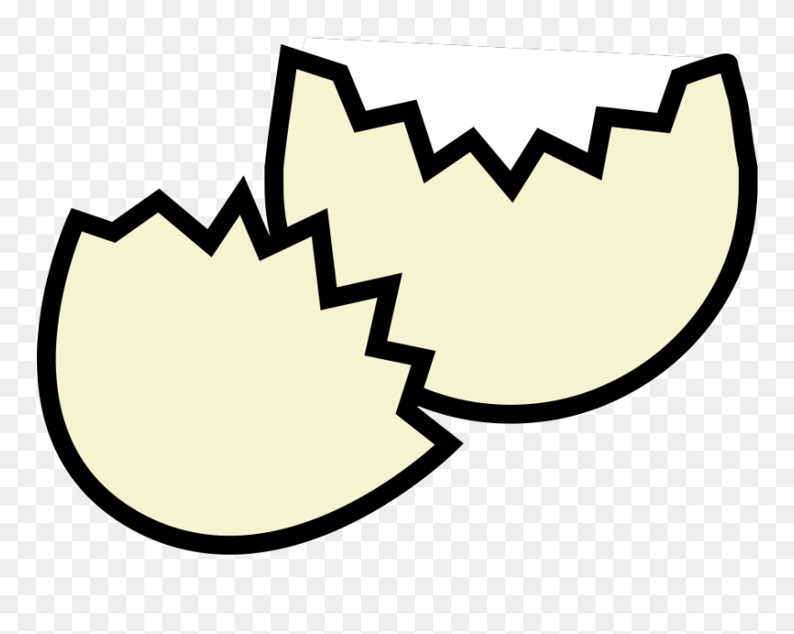 Easter Drawings Egg Cracked Clipart