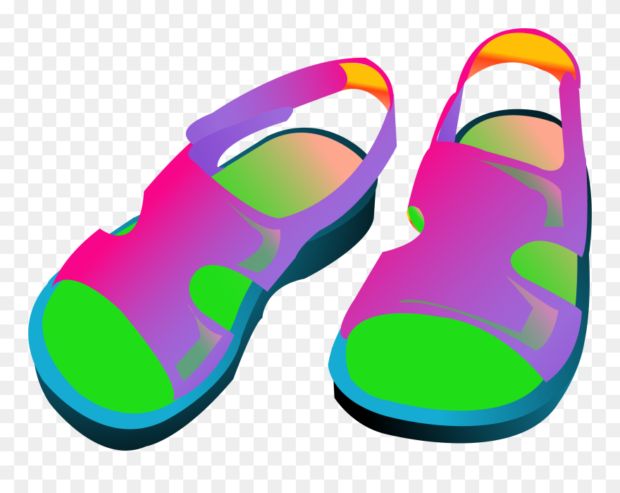 Sandal Clipart Flip Flop - Transparent Background Sandals Clipart - Png Download