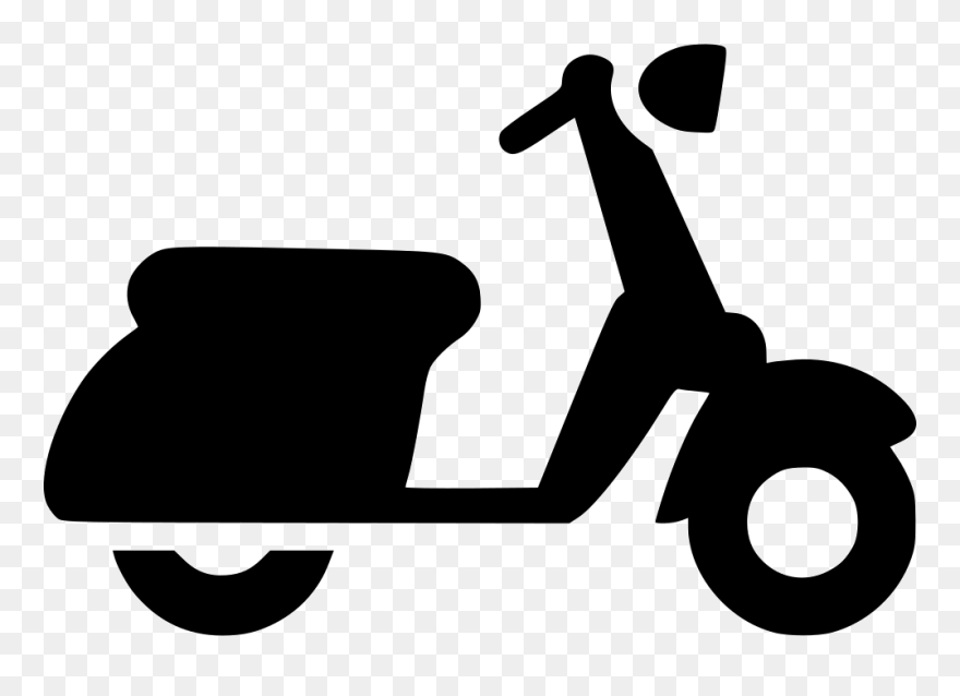 Scooter Clipart Vespa, Scooter Vespa Transparent Free - Scooter Icon Png
