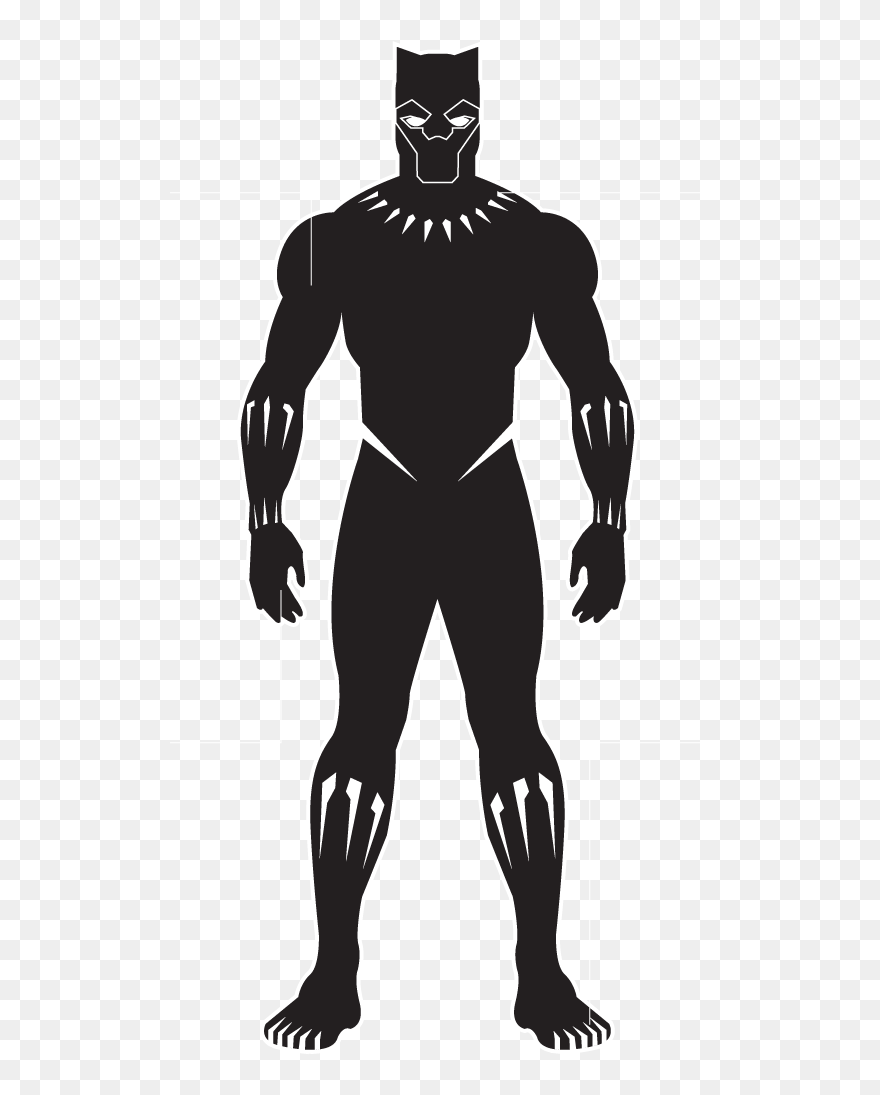 Panther Clipart Superhero, Picture - Easy Black Panther Drawing - Png Download