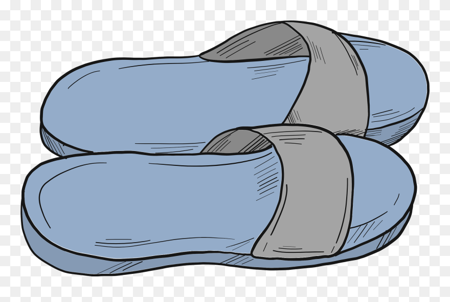 Flip-flops Clipart - Drawing - Png Download