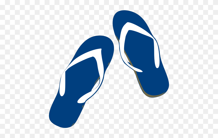 Flip Flops Svg Clip Arts - Transparent Background Sandal Clipart - Png Download