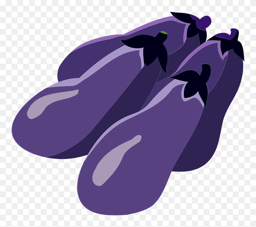 Eggplants Vegetables Food Clipart - Illustration - Png Download