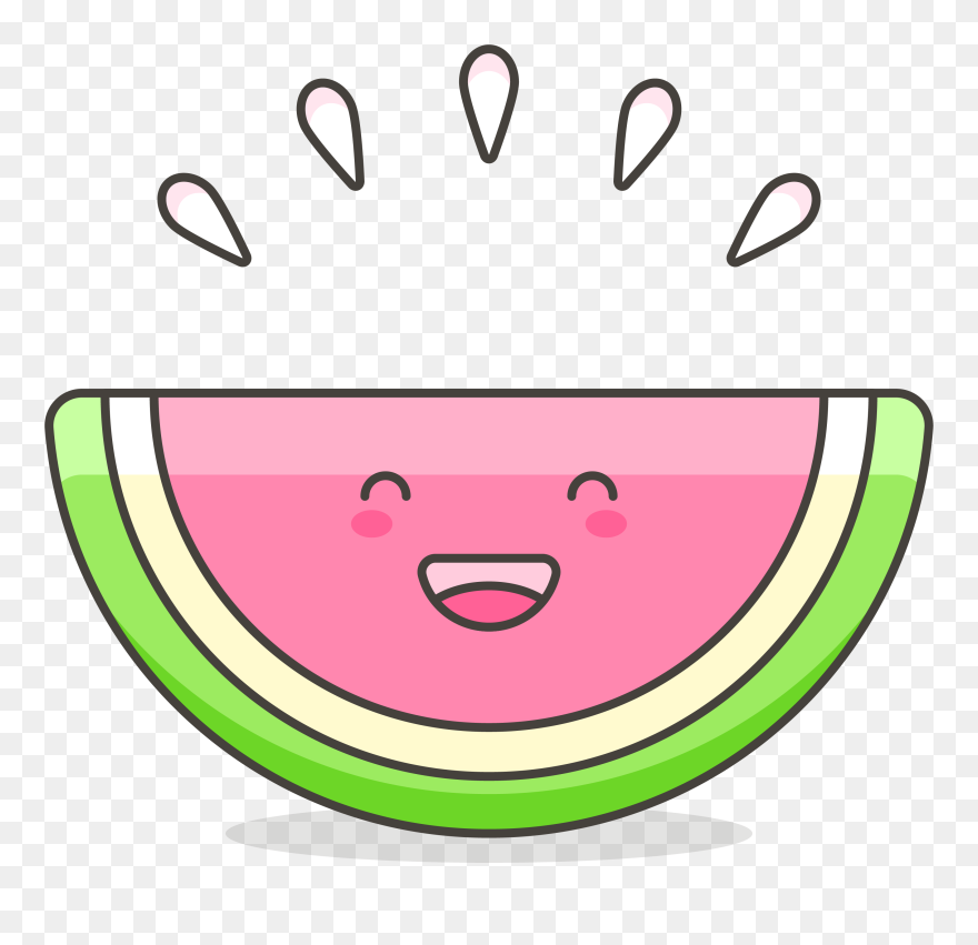 Mouth Free On Dumielauxepices - Cartoon Cute Watermelon Drawing Clipart