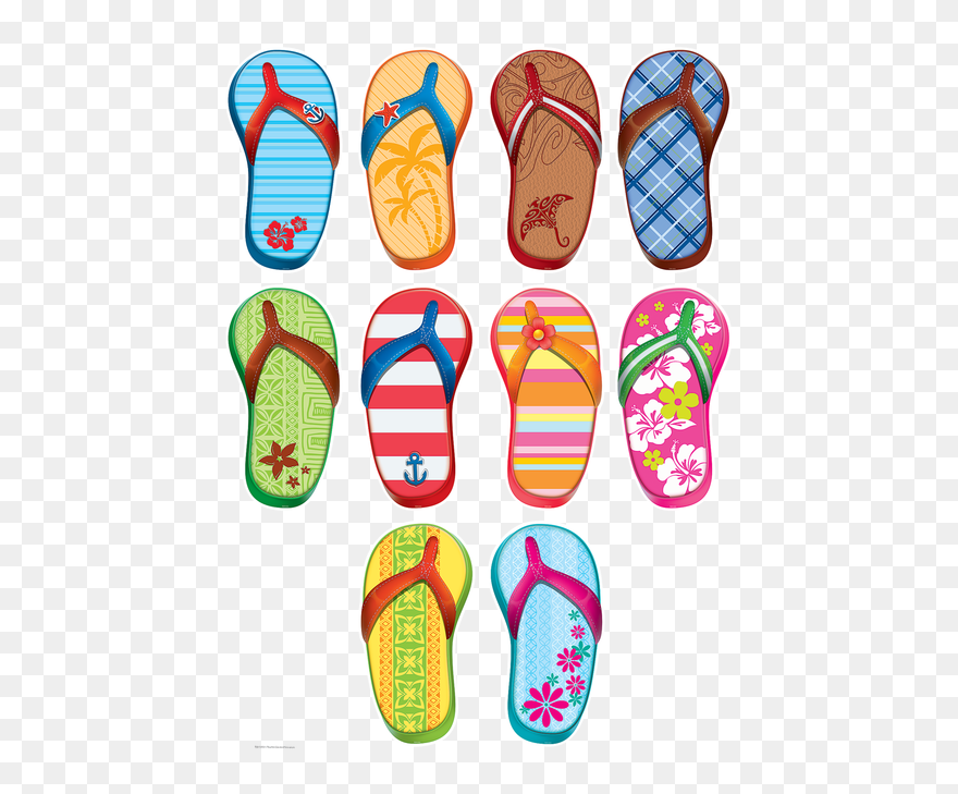 Flip Flops Cutouts Clipart (#5239931) - PinClipart