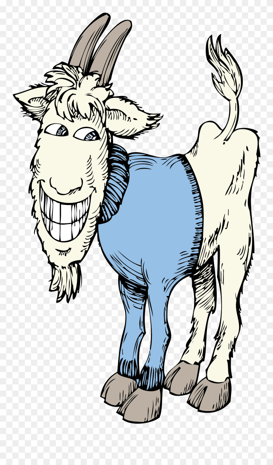 Goat In A Sweater Svg Clip Arts - Funny Goat Clipart - Png Download