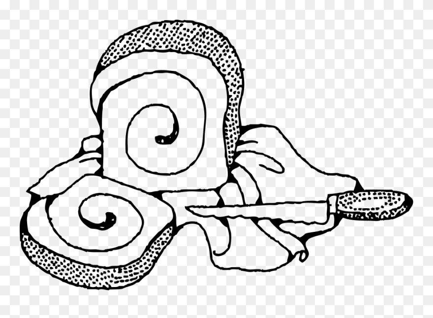 Cinnamon Bread Svg Vector File, Vector Clip Art Svg - Cinnamon Bread Coloring Page - Png Download