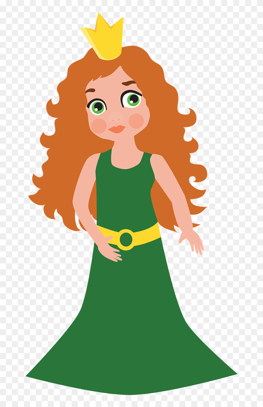 Cute Good Morning Princess Clipart