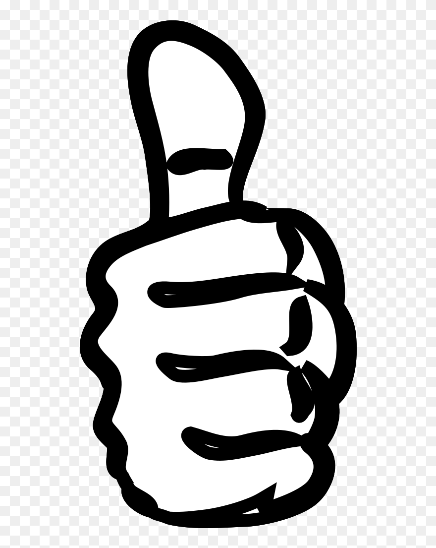 White Black Thumbs Up Svg Clip Arts - Thumbs Up Clipart - Png Download