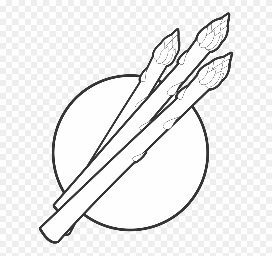 Asparagus Clipart Black And White - Black And White Asparagus - Png Download