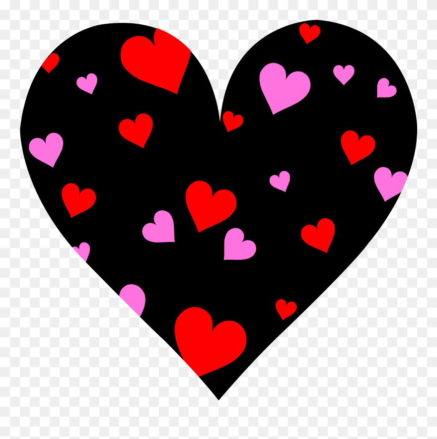 Cute Patterned Valentines Day Heart Free Clipart Free - Valentines Day Hearts Clip Art - Png Download
