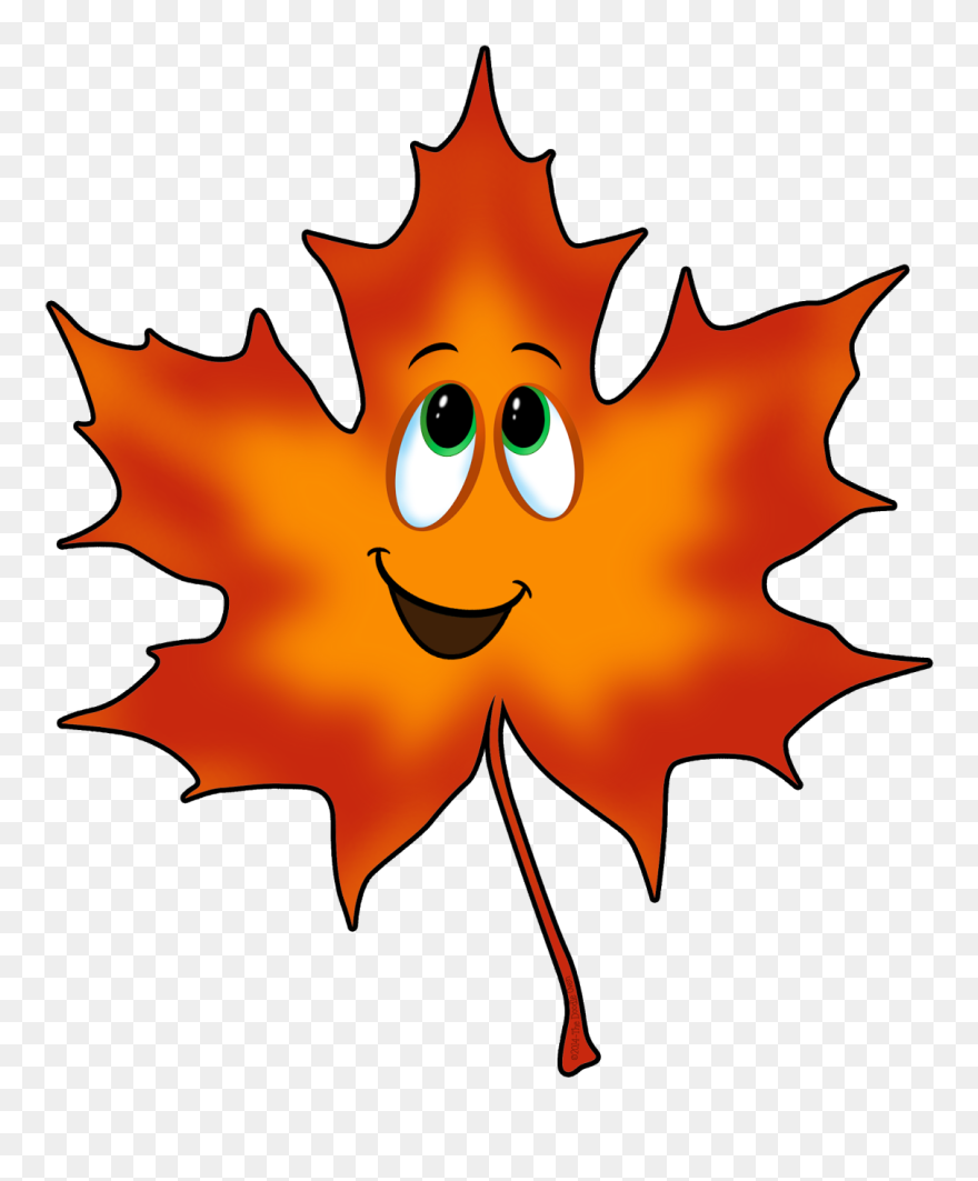 Cartoon Fall Leaves Clipart - Png Download