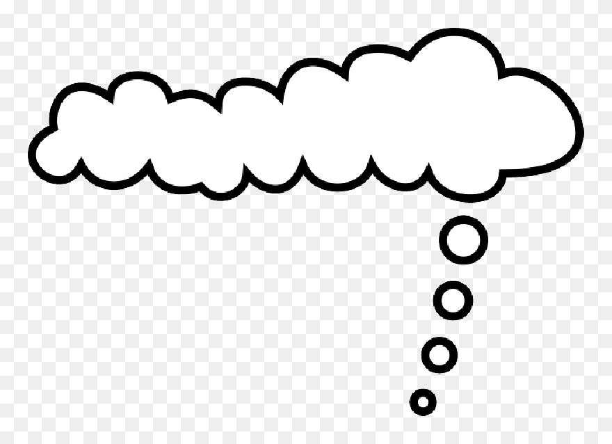 Cloud, Thinking, Clouds, Thought, Speech, Think, Talk - Comic Cloud Clipart