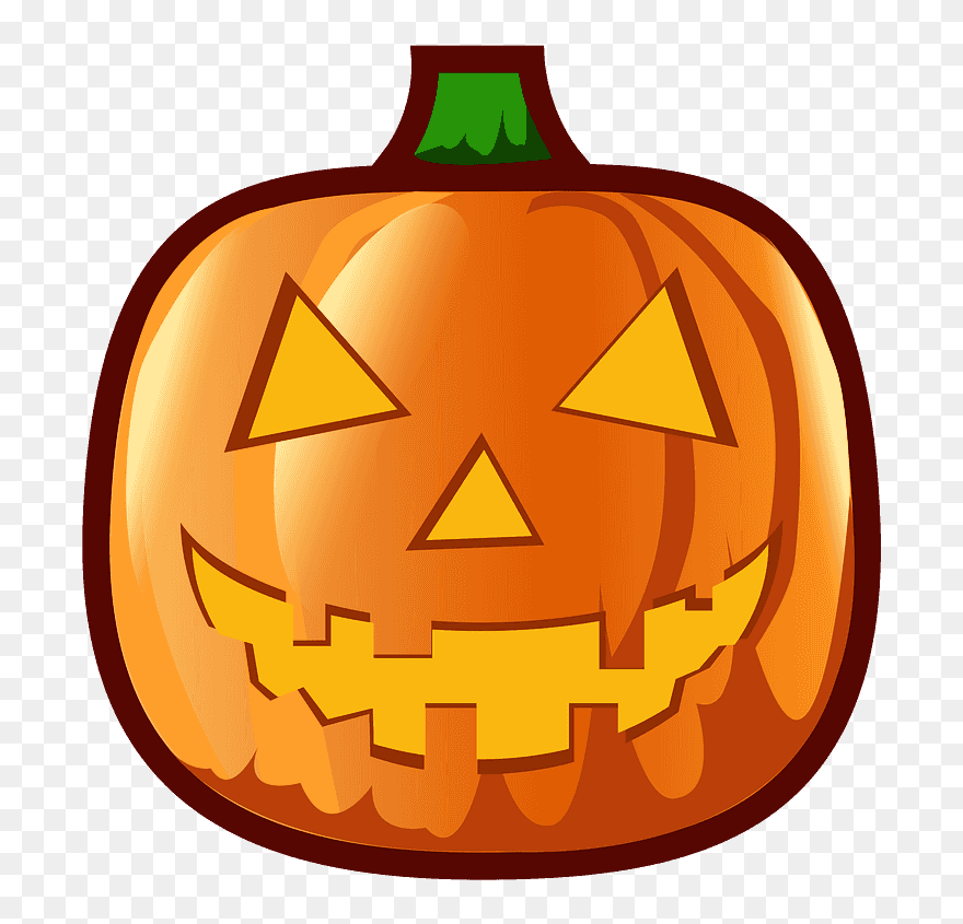 Jack O Lantern Emoji Clipart - Jack-o'-lantern - Png Download