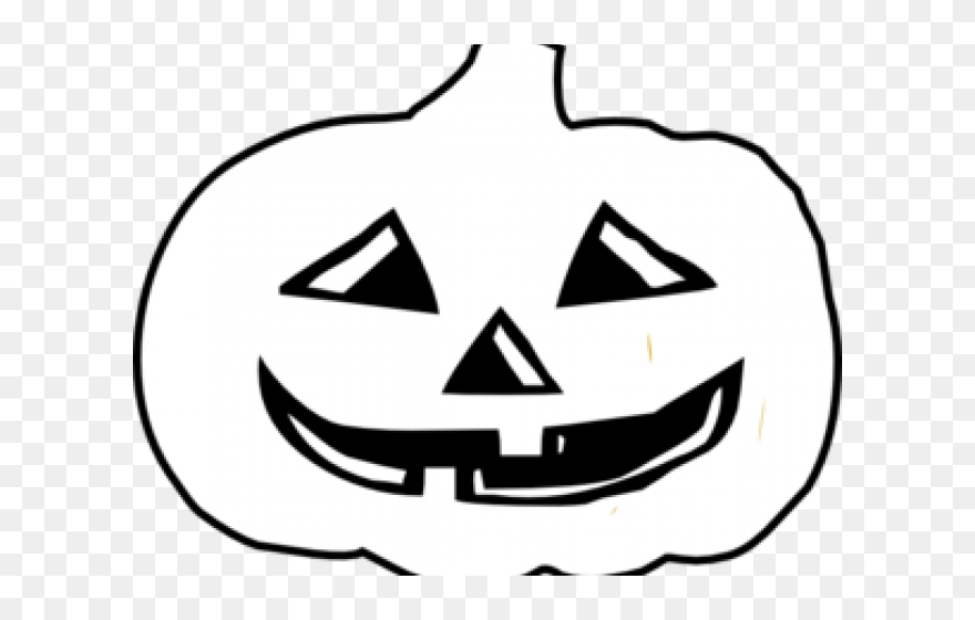 Jack O Lantern Clipart - Halloween Pumpkin Black And White Clipart - Png Download