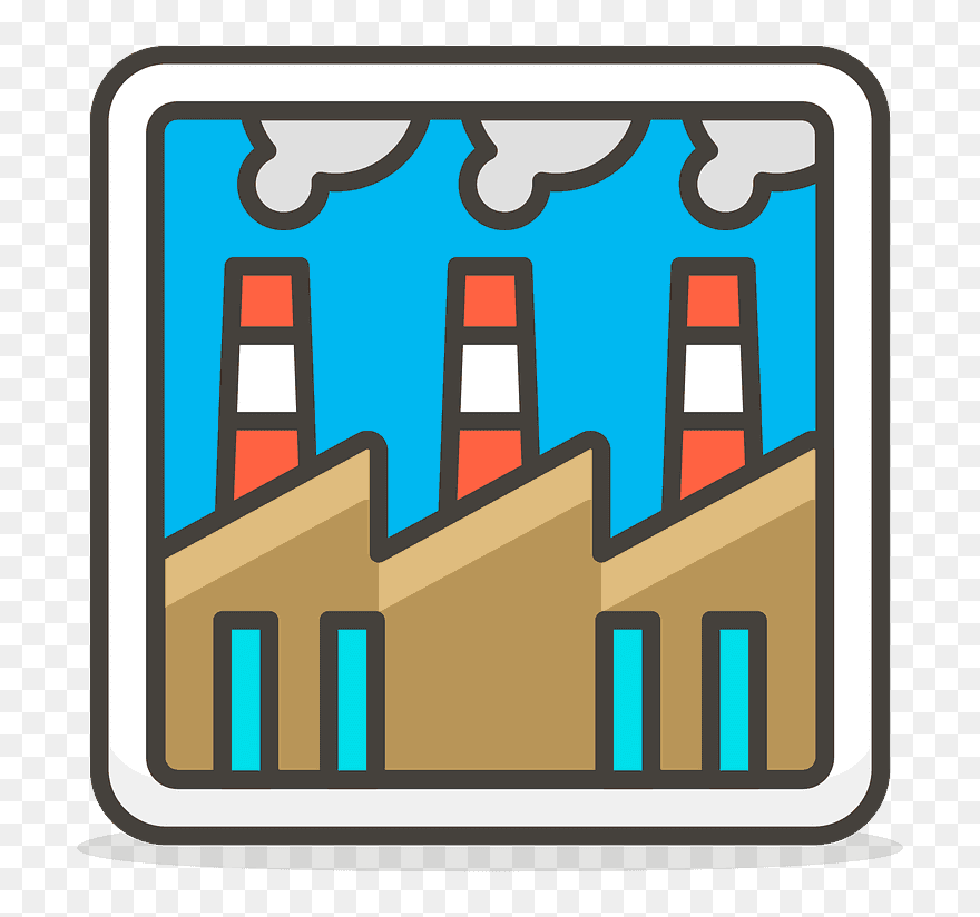 Factory Emoji Clipart - Png Download